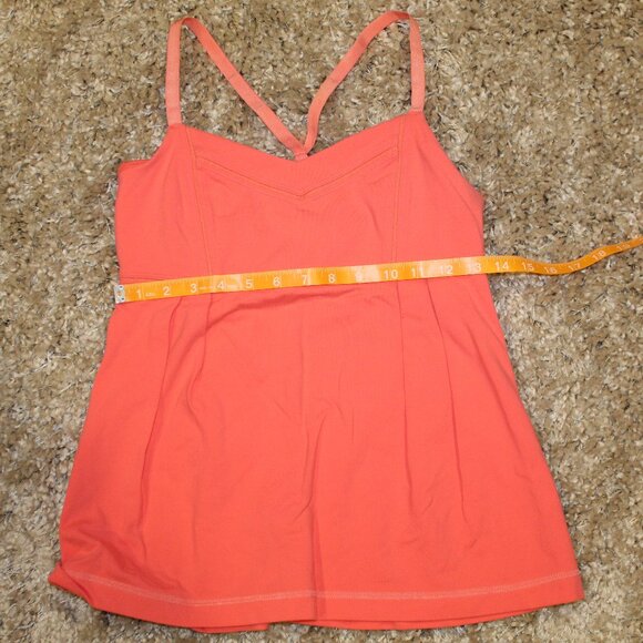 Coral Lululemon Y-Back Tank Top - Picture 1 of 3
